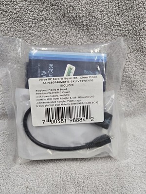 Raspberry Pi Zero W Basic Starter Kit - Clear Case