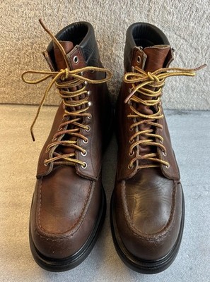 Red Wing 404 SuperSole Rubberneck Leather Soft Moc Toe Boots Size 11.5  AA