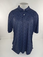 PETER MILLAR UPF Featherweight FISH PRINT Mens XXL Polo Golf Shirt - EXCELLENT