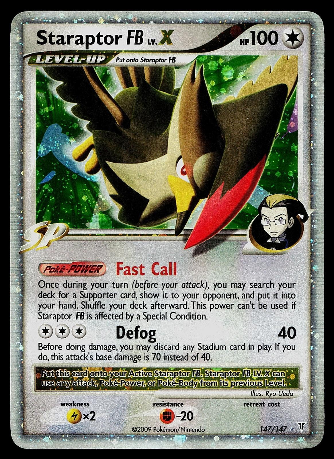 Pokemon Card - Staraptor FB LV.X Supreme Victors 147/147 Holo LV.X Rare