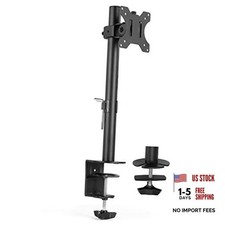 Single 13 to 38 inch LCD Monitor Heavy Duty Desk Mount Stand, Holds 1