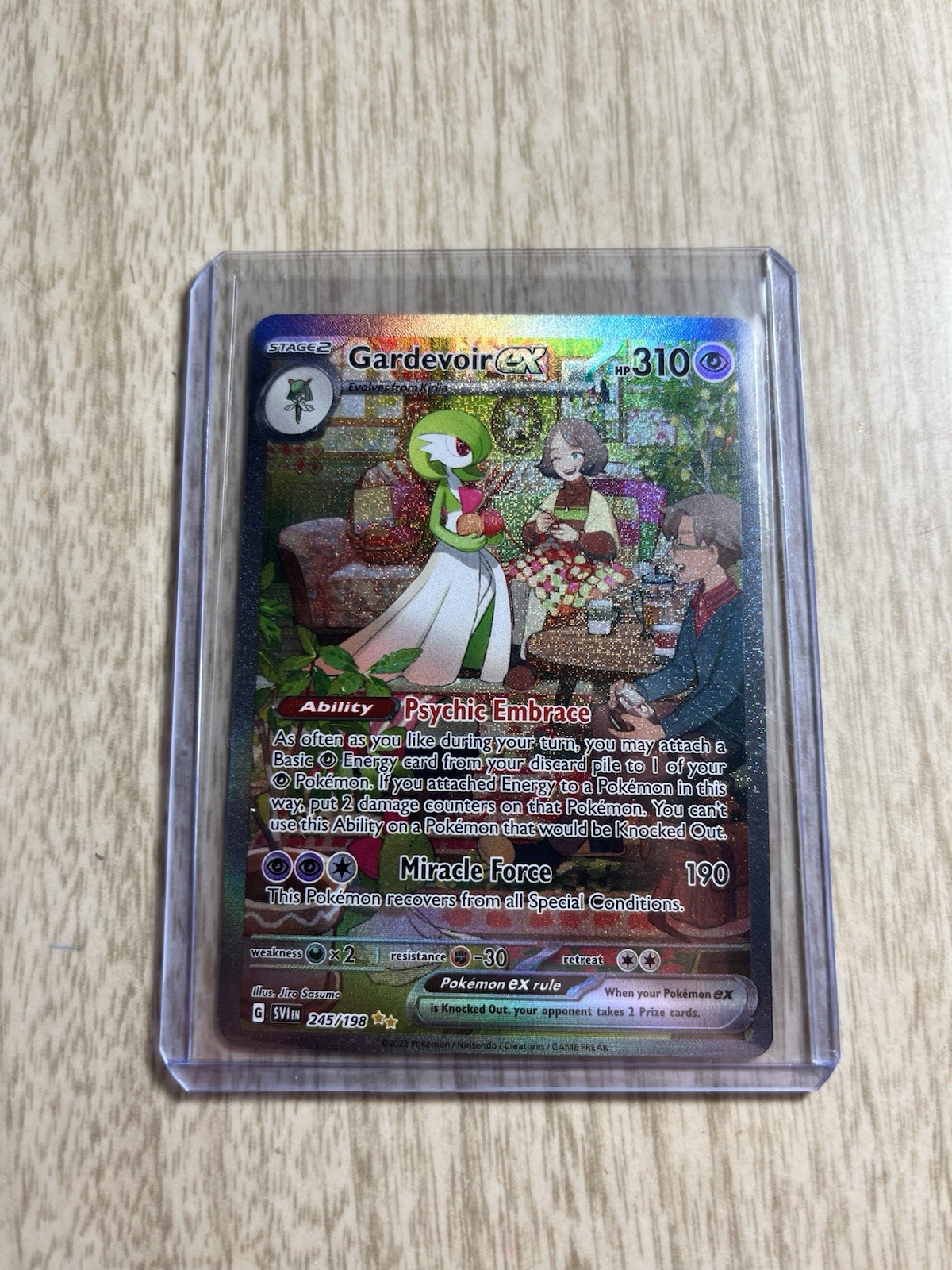 Pokémon Gardevoir ex Special Illustration Rare 245/198 SV01 Holo 310HP Card