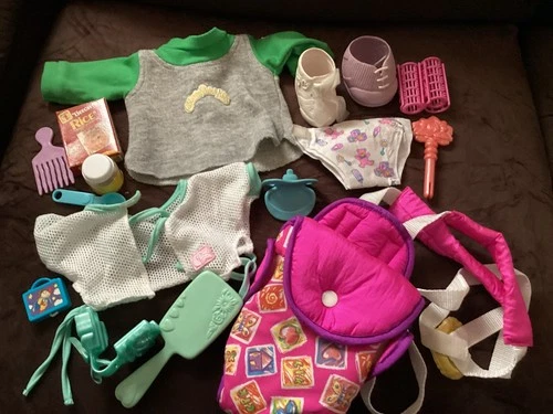 Vintage Cabbage Patch Kids Doll Mixed Accessories Lot