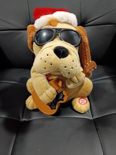 Musical Animated ELVIS PRESLEY Dog Sings Moves Hound Dog Battery Operated Plush