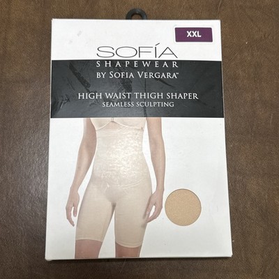 NEW Sofia Vergara ShapeWear High Waist Thigh Shaper Seamless Sculpting XXL Beige