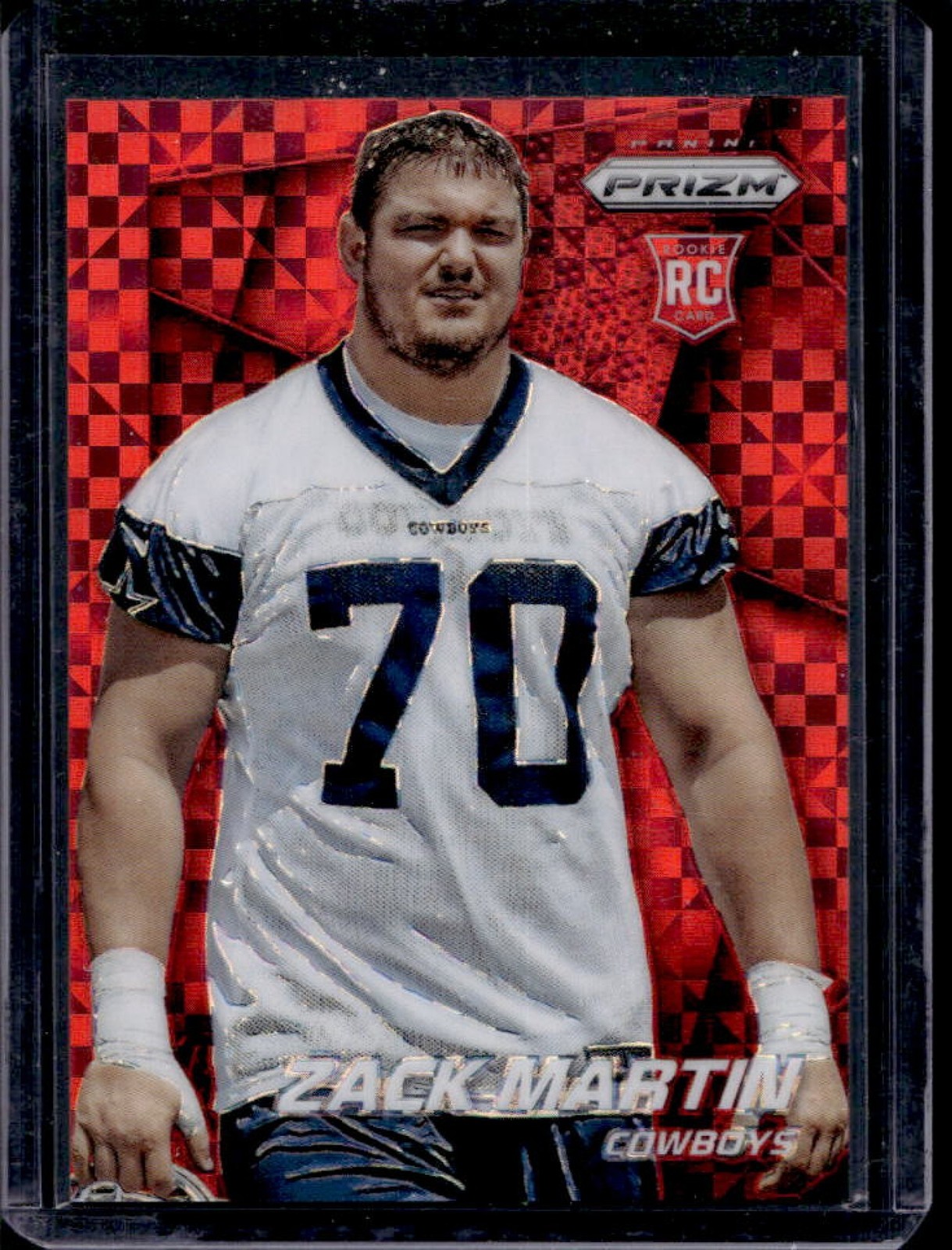2014 Prizm Zack Martin RC Red Power Rookie #/125 Cowboys