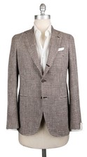 Luigi Borrelli Brown Silk Blend Plaid Sportcoat - GU3B163160 