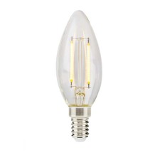 Nedis E14 Bougie Rétro Filament Ampoule LED 2,2 L 470 lm, Transparent
