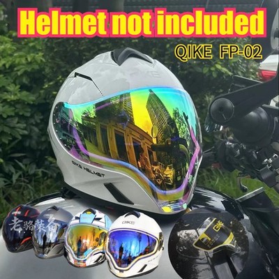 Motorcycle Helmet Lens Visor Qike Helmet FP02 Ghost Equipment Visor Replacement