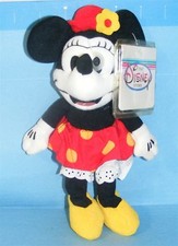 DISNEY Plush 1930'S MINNIE Bean Bag 8" Plush The Disney Store New Tag MWMT Toy