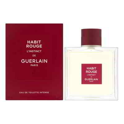 Habit Rouge L'Instinct by Guerlain for Men 3.3 oz EDT Intense Spray Brand New