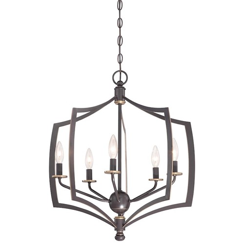 Minka Lavery Middletown 5 Light Chandelier, Downton Bronze with Gold - 4375-579