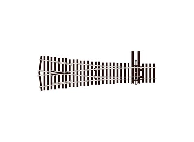 Spur H0 Peco Code 83(=2,1mm) Y-Weiche #4 - Holzschwellen - Peco SLE8348