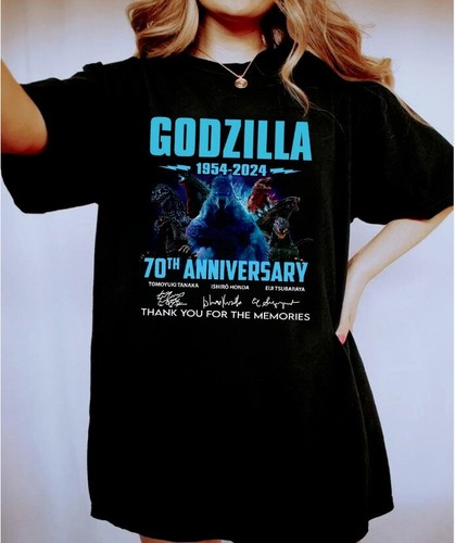 Rare Godzilla 1954 – 2024 70th Anniversary Thank You For The Memories T-Shirt