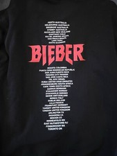 Felpa maglione media 2017 TEAM Justin Bieber Stadium Tour World Tour