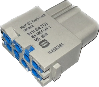 Harting Han EE Quick Lock module 09 14 008 2733 | 16A 400V 6kV 3
