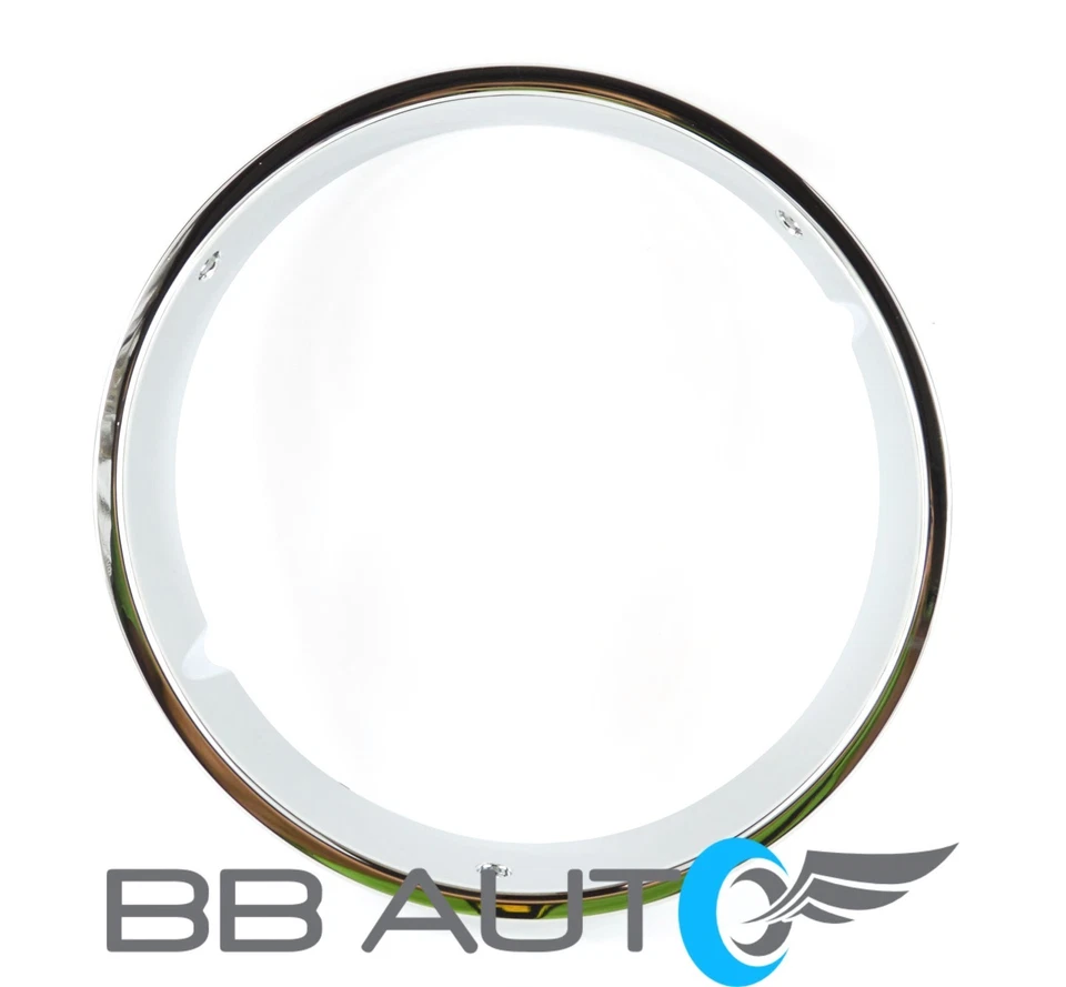 NUEVO JUEGO DE EMBELLECEDORES DE FAROS REDONDOS CROMADOS DIESTRO Y DERECHO PARA JEEP WRANGLER 1997-2006 Foto 4 de 4