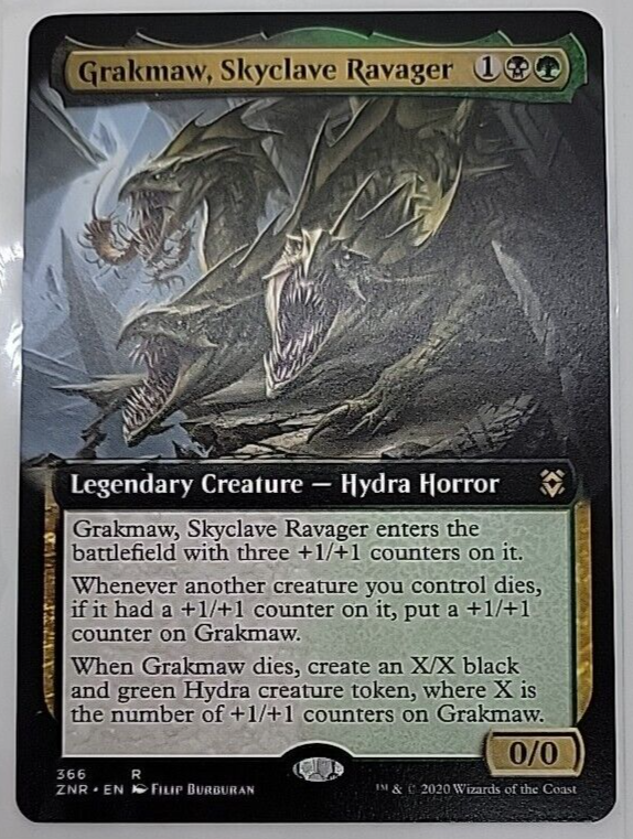 MTG - Grakmaw, Skyclave Ravager - Extended Art - Zendikar Rising
