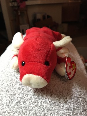 bull beanie baby worth