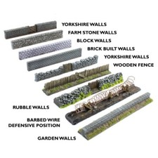 WWScenics Resin Brick, stone walling and Wooden Fence Unpainted  20/28mm scale