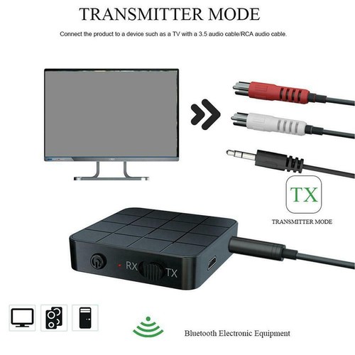 Portable 2-in-1 Bluetooth 5.0 Transmitter&Receiver Stereo Music Audio Adapter w - Picture 11 of 15