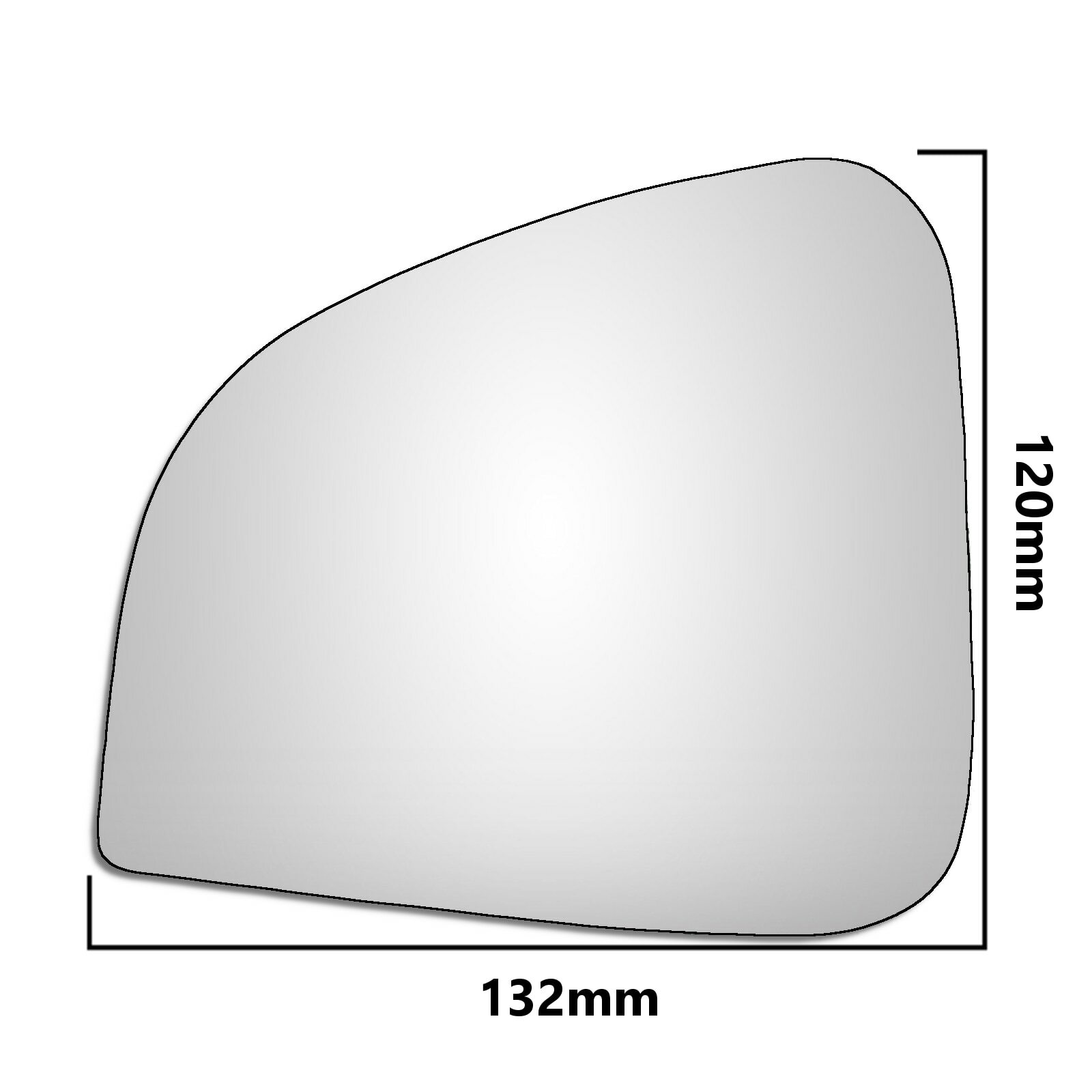 Left Hand BMW R1100 RT / RTP 1994-2001 Motorbike Convex Wing Mirror Glass