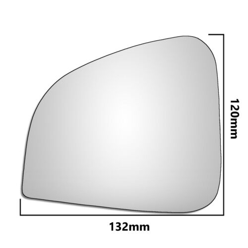 Left Hand BMW R1100 RT / RTP 1994-2001 Motorbike Convex Wing Mirror Glass - Picture 1 of 2