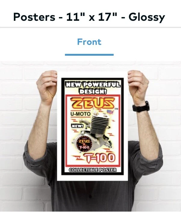 NUEVO 80CC/100cc 2 TIEMPOS HÁGALO USTED MISMO MOTOR DE BICICLETA MOTORIZADA PARA KITS ¡PÓSTER PROMOCIONAL! Foto 2 de 4