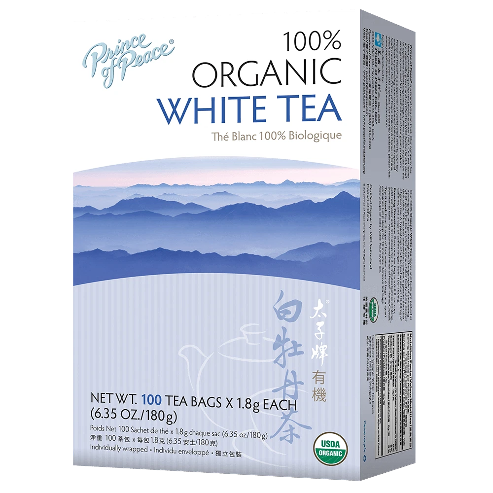 Prince of Peace Organic White Tea 100 Tea Bags