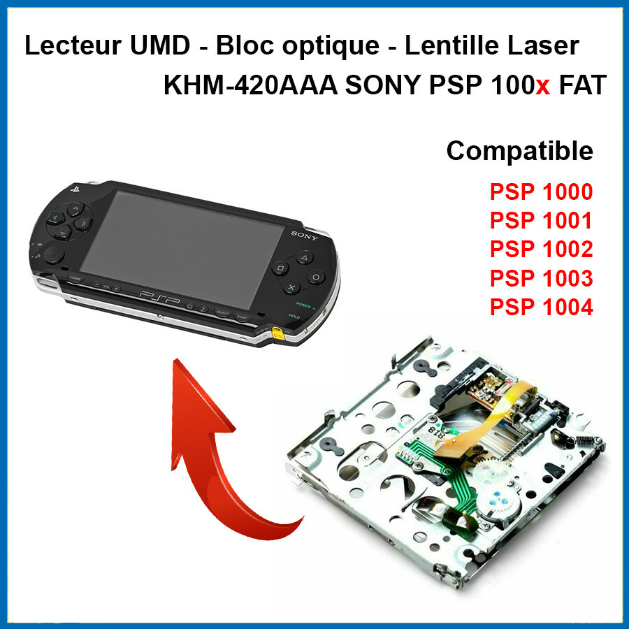 Lecteur Jeux UMD - Bloc Optique Sony PSP 1000 - 1004 KHM-420AAA