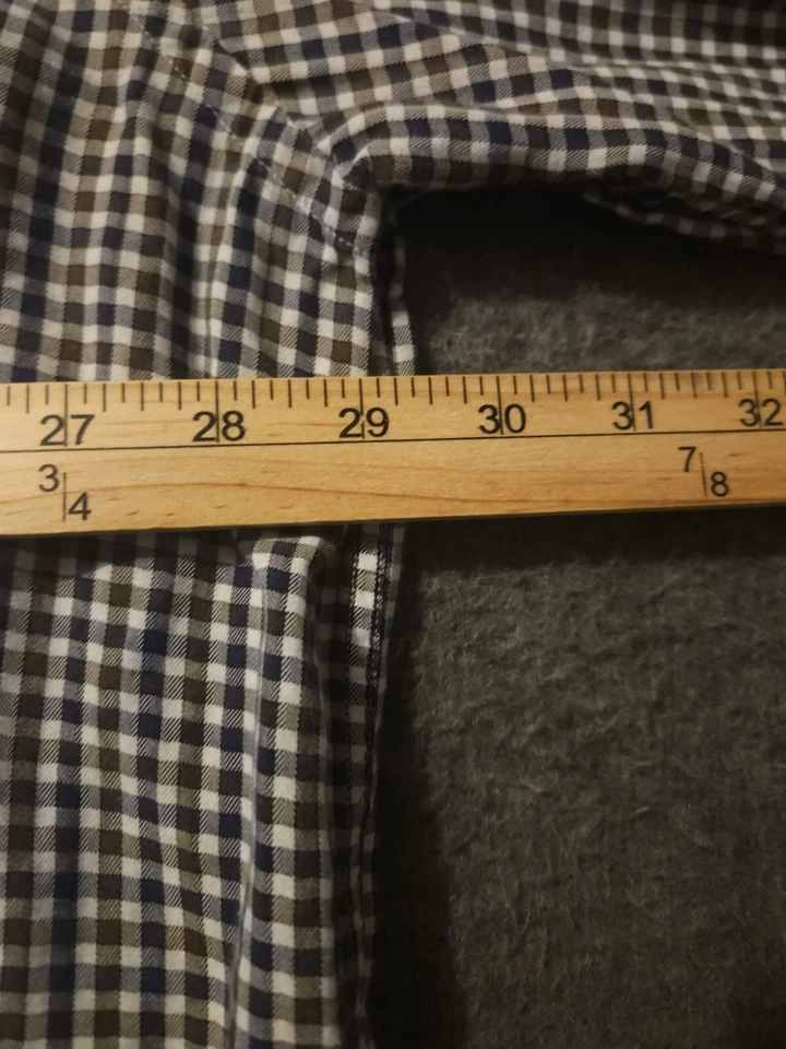 Paul & Shark Button Down Shirt Men's 3XL Long Sleeve Check Italy Cotton Yachting - Image 4 of 4