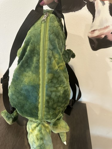 Adventure Planet T Rex Dinosaur Backpack Bag Plush Green Tyrannosaurus 20" - Picture 7 of 11