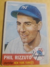 1953 Topps Scooter Rizzuto #114Shortstop New York Yankees