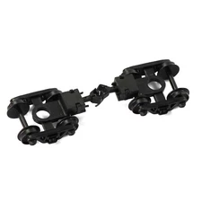 12pcs N Scale Roller Bearing Truck Coupler 33" Plastic Wheels Screw Washer