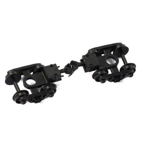 12pcs N Scale 1:160 Roller Bearing Truck Coupler 33" Plastic Wheels Screw Washer - Picture 3 of 7