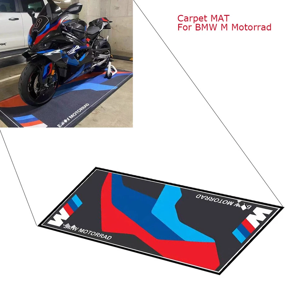 M Motorrad Garage Carpet Mat for BMW S1000RR M1000RR R1250GS R1300GS Universal — 第 3/4 张图片