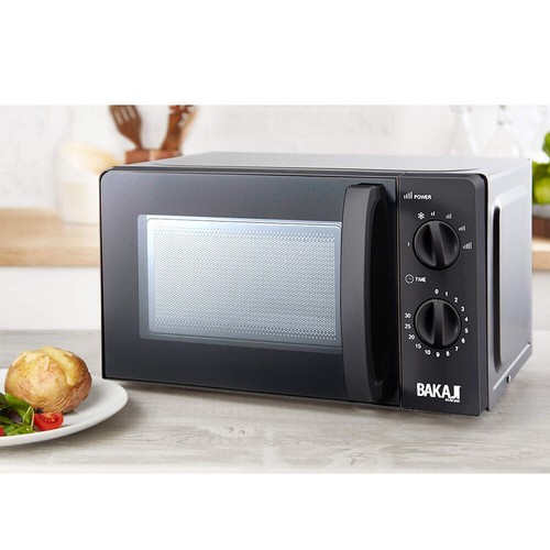 Forno Fornetto Microonde Elettrico 20Lt 700W 6 Livelli di Potenza Timer Nero - Foto 4 di 5