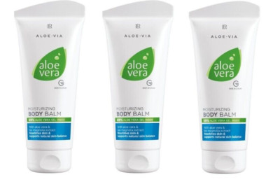 3x LR Aloe VIA Aloe Vera Feuchtigkeitsspendender Körperbalsam Body Balm  3x200ml