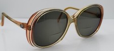 Vintage Peerage Beli Brown Translucent Oval Sunglasses France FRAMES ONLY