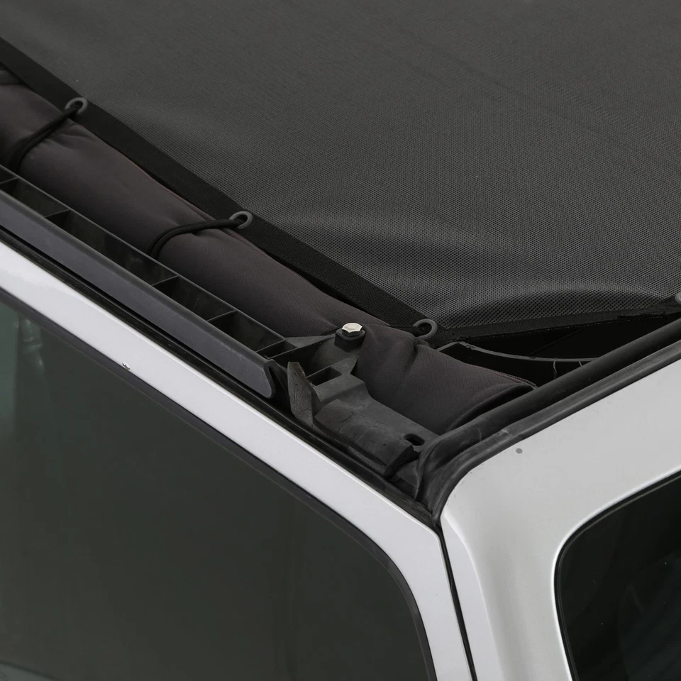 Capa superior de malla extendida Smittybilt 95500 para Jeep Wrangler JK 07-18 4 DR negra Foto 4 de 4
