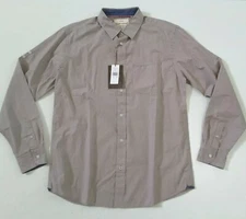 Weatherproof Vintage Men's Long Sleeve Button Front Mini Check Shirt Multiple Sz