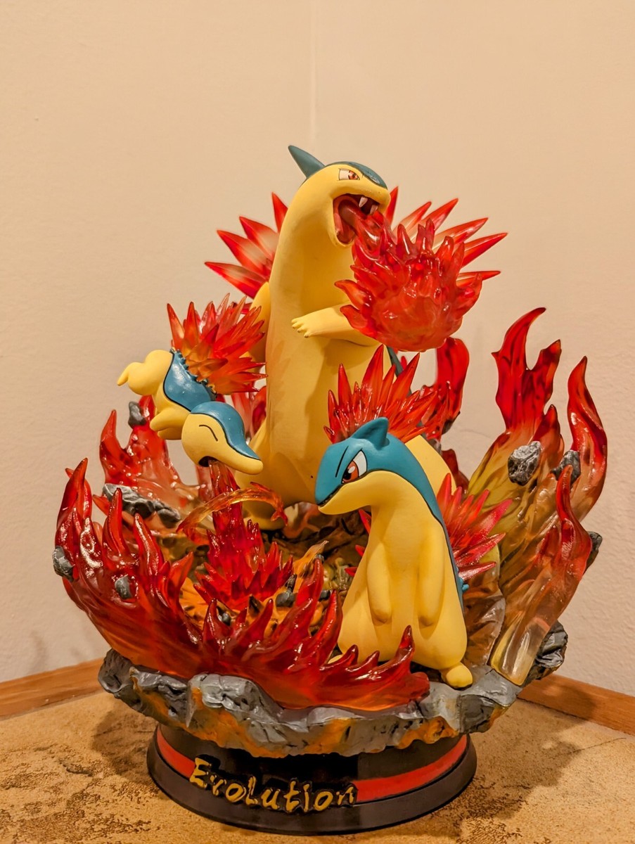 Typhlosion Evolution Figure - Pokémon Resin Statue - EGGS Studios