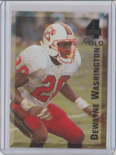 1994 Classic Four Sport Gold Rookie #68 DeWayne Washington NC State, Vikings