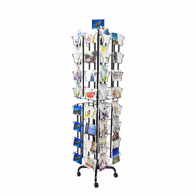64 Adjustable Pockets Display Rack 5x7 7x5 up to 11''W X 8''T Cards 1.2'' D Pockets