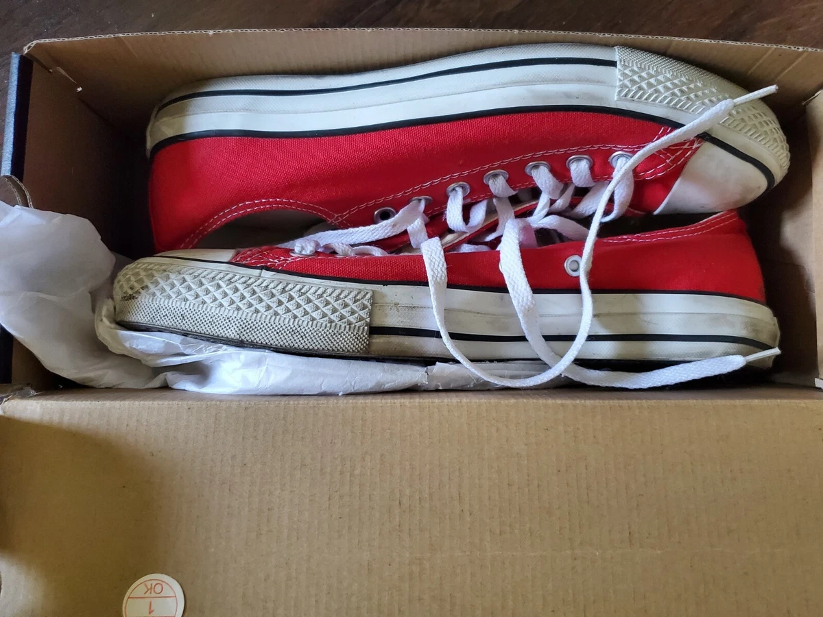 Red converse ebay sale