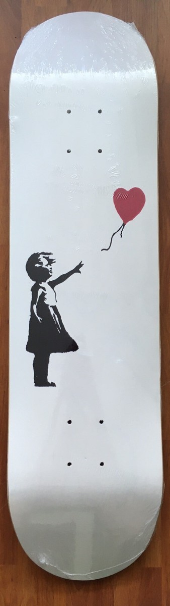 スケートボード BANKSY FLYING BALLOONS GIRL SKATEBOARD Banksy Girl with Balloon 8.25