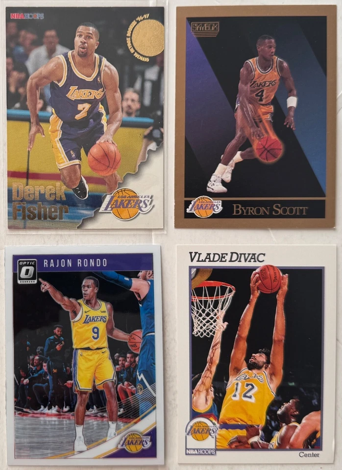 Lote de 20 tarjetas de baloncesto de Los Angeles Lakers años 80-2000 Kobe Shaq Magic Gasol Foto 3 de 4