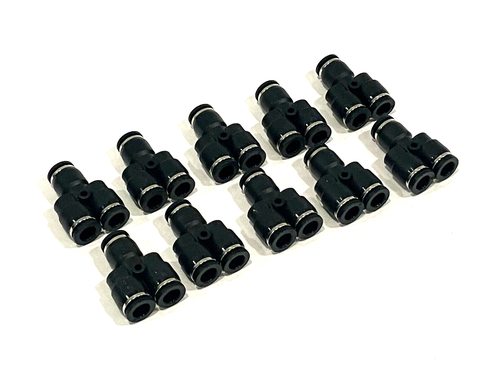 8mm Tube Nylon Push-to-Connect Union Y-Connector LOT OF 10