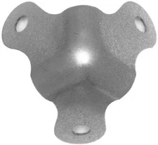 Trunk Corner Nickel Plated - antique vintage old chest steamer restore briefcase