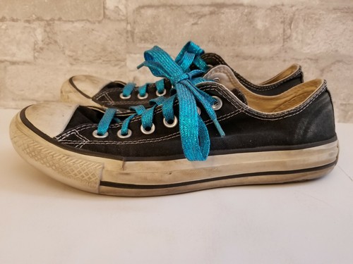 Converse W9166 Shoes Black White Womens Size Sz 8 CT All Star - Picture 2 of 12